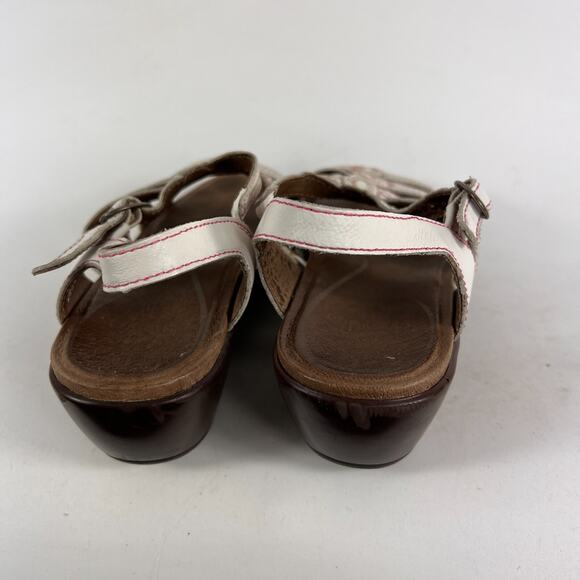 Dansko Drea fisherman us women’s size 9 white leather strappy platform sandals - Picture 7 of 11